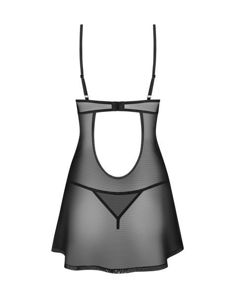 Сорочка Obsessive Euridia chemise & tanga M/L SX3590 фото