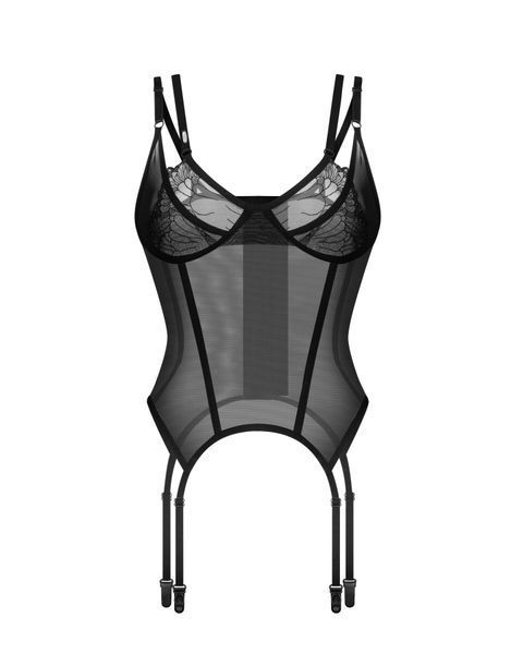 Корсет Obsessive Arrowel Black corset L/XL SX2580 фото
