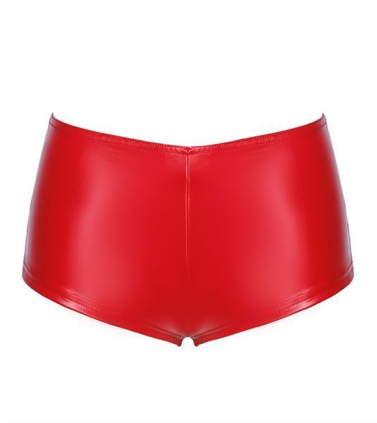 Шорти Noir Handmade F356 Red powerwetlook shorts - XXL SX2126 фото