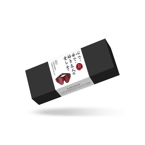 Шкіряна маска на очі Liebe Seele Wine Red Blindfold SO9449 фото