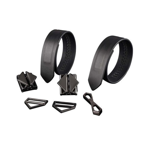 Фіксатори для рук та ніг LOCKINK Wristcuffs/Anklecuffs, чорні, натуральна шкіра SX0837 фото