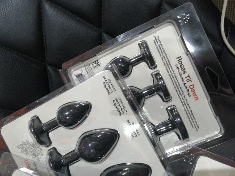 Набір силіконових анальних пробок BMS Roses Til&rsquo; Dawn Silicone Anal Plug Kit (пошкоджене паковання!!!) SX3150-R фото