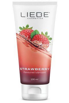 Лубрикант на водній основі Liebe Lubricant Strawberry 100 мл SX1593 фото