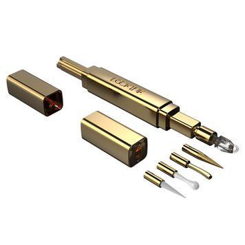 Тиклер зі змінними насадками LOCKINK 5-head Flirting Tickler, золотистий корпус, 5 наконечників SX0838 фото
