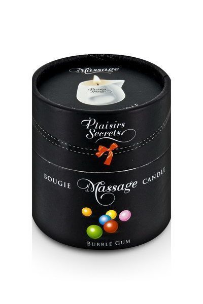 Розпродаж!!! Масажна свічка Plaisirs Secrets Bubble Gum 80 мл (термін 03.2026) SO1847-R фото