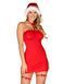 Сорочка Obsessive Kissmas chemise red S/M SX1156 фото 1