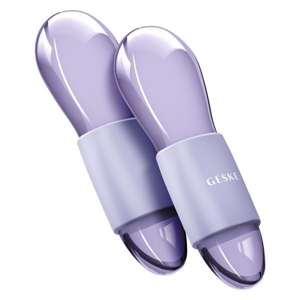 Подвійний масажер для очей GESKE Cool&Warm Duo Eye Massager 7в1 purple HB0325 фото