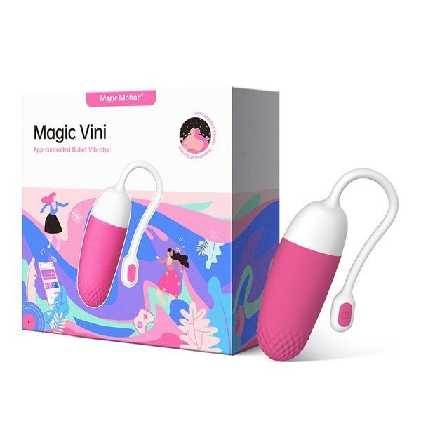 Смарт-віброяйце Magic Motion Vini Pink, керування зі смартфона SO2693 фото
