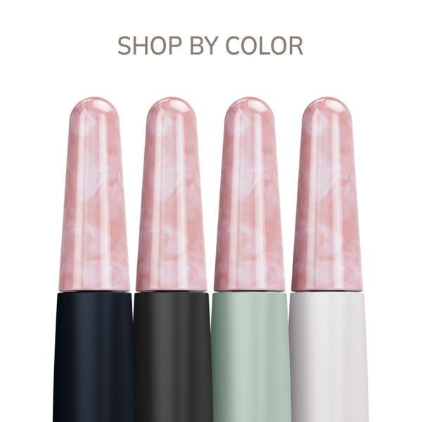 Ручка-масажер для обличчя з рожевим кварцом GESKE SmartAppGuided Rose Quartz & Depuffing Pen 6in1 gray HB0659 фото