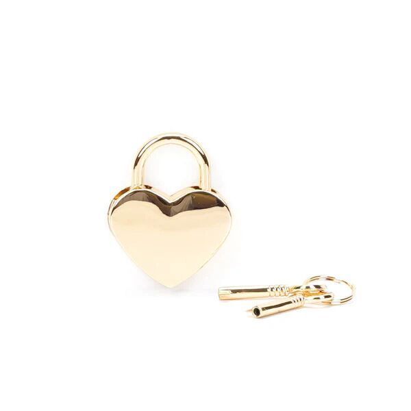Замочок Liebe Seele Heart Shape Padlock Gold (2 шт) SX1677 фото