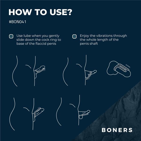 Ерекційне кільце Boners Cockring & Ball Stimulator SX3051 фото