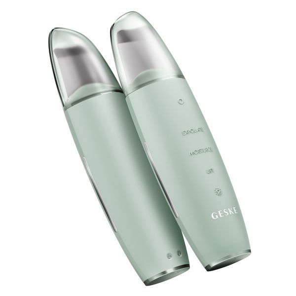 Мікрострумовий скрабер для шкіри та усунення чорних точок GESKE MicroCurrent Skin Scrubber&Blackhead Remover 9в1 green HB0151 фото