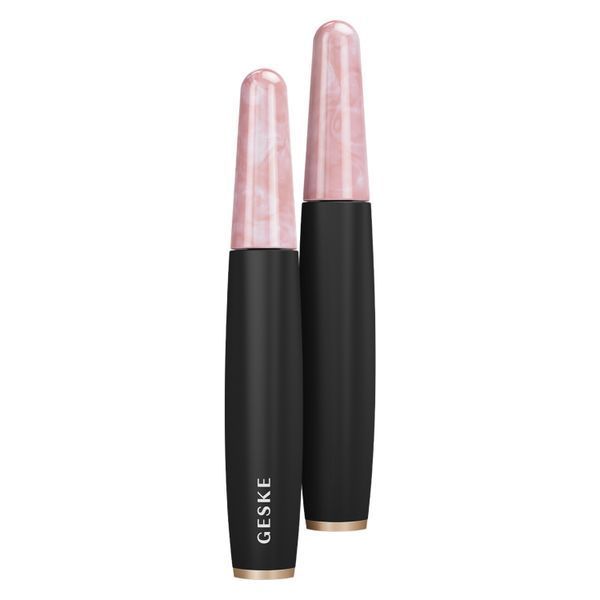 Ручка-масажер для обличчя з рожевим кварцом GESKE SmartAppGuided Rose Quartz & Depuffing Pen 6in1 gray HB0659 фото
