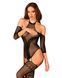 Нейлоновий бодістокінг з імітацією панчіх Obsessive Bodystocking G333 S/M/L, black, з доступом SO7699 фото 1