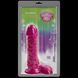 Фалоімітатор Doc Johnson Radiant Gems 7 Inch Ballsy Fuchsia, діаметр 4,3 см, антибактеріальний ПВХ SO1983 фото 4