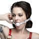 Кляп силіконовий Feral Feelings Silicon Ball Gag White/White, білий ремінець, біла кулька SX3975 фото 2