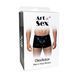 Чоловічі труси з сюрпризом Art of Sex - Gladiator, чорні з ефектом мокрого оксамиту, розмір L SX3785 фото 3