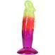 Фалоімітатор Doc Johnson Crystal Jellies - 6.5 Inch Classic Dong - Rainbow SX4489 фото 2