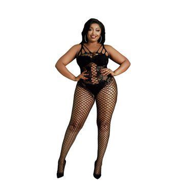 Бодістокінг Moonlight Plus Model 04 XL-XXXL Black, з доступом SO8195 фото