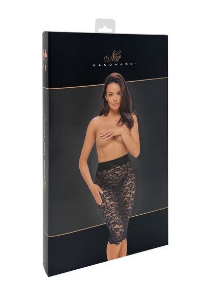 Спідниця Noir Handmade F302 Ambivalence, XXL, black, мереживо, довжина за коліна, шнурівка ззаду SX0253 фото
