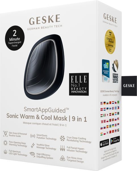 Ультразвукова маска тепло та холод GESKE Sonic Warm&Cool Mask 9в1 black HB0102 фото