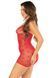 Сорочка Leg Avenue Mini Heart Trimmmed Net Chemise One Size, Red SX1740 фото 4