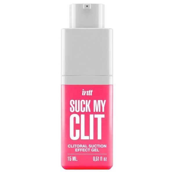 Смоктайзер для клітора Intt Suck My Clit Wild Strawberry (15 мл), полуниця, гель з ефектом посмоктування SX4002 фото