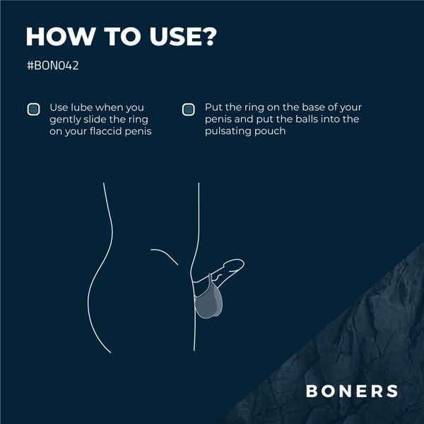 Ерекційне кільце Boners Stimulating Ball Pouch SX3052 фото