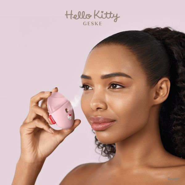 Електронний освіжувач для зволоження обличчя GESKE Facial Hydration Refresher 4в1 by Hello Kitty pink HB0254 фото
