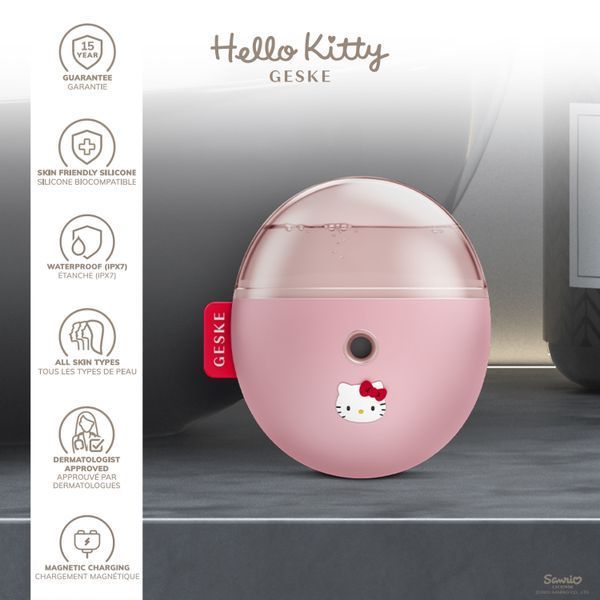 Електронний освіжувач для зволоження обличчя GESKE Facial Hydration Refresher 4в1 by Hello Kitty pink HB0254 фото