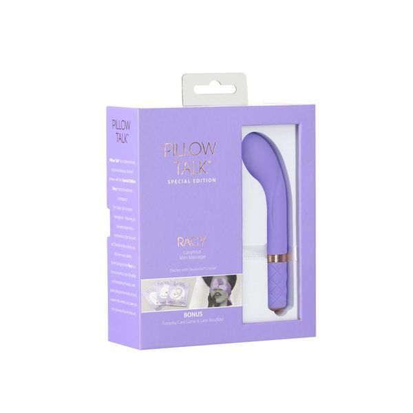 Розкішний вібратор Pillow Talk Racy Purple Special Edition, Сваровскі, пов&rsquo;язка на очі+гра SO6855 фото