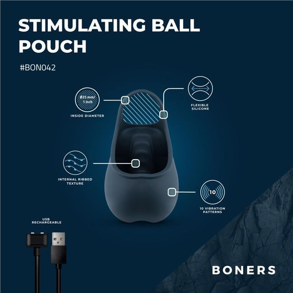 Ерекційне кільце Boners Stimulating Ball Pouch SX3052 фото