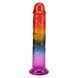 Фалоімітатор Doc Johnson Crystal Jellies - 8.5 Inch Сlassic Dong - Rainbow SX4440 фото 1