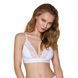 Еластичний топ з мереживом Passion PS001 TOP M, white SO4188 фото 1