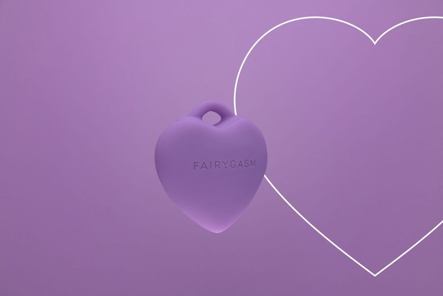 Мінівібратор &laquo;Сердечко&raquo; FairyGasm PleasureStone violet, 9 режимів, на шнурку SX0646 фото