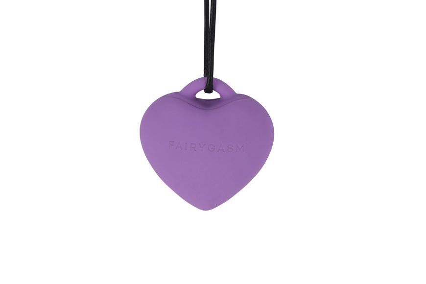 Мінівібратор &laquo;Сердечко&raquo; FairyGasm PleasureStone violet, 9 режимів, на шнурку SX0646 фото