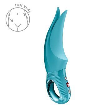 Вібратор для клітора Fun Factory VOLTA Aquamarine, гнучкий подвійний кінчик SX4300 фото