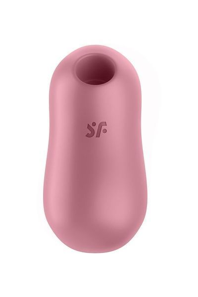 Вакуумний стимулятор із вібрацією Satisfyer Cotton Candy Light Red SO6282 фото