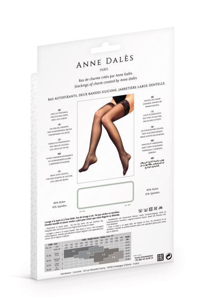 Панчохи Anne De Ales ALEXIA T3 Black SO4709 фото