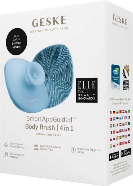 Щітка для тіла GESKE Body Brush 4в1 aquamarine HB0329 фото