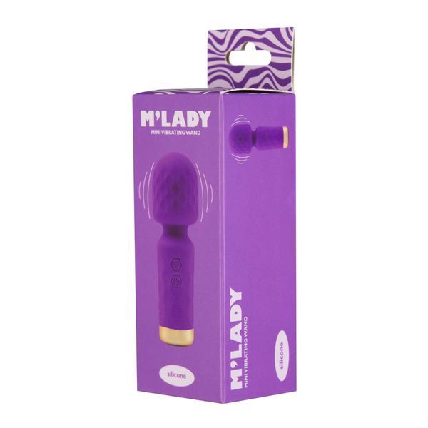 Вібромасажер M&rsquo;Lady Mini Vibrating Wand Purple SX3144 фото
