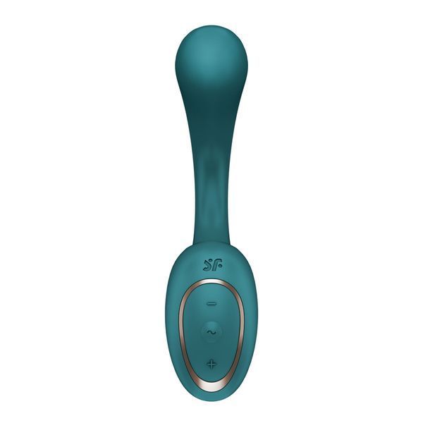 Вагінально-кліторальний вібратор Satisfyer G for Goddess 2 Bottle Green, 2 мотори SX3261 фото