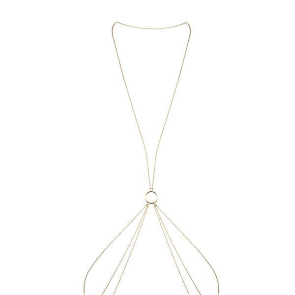 Ланцюжок для тіла Bijoux Indiscrets Magnifique 8 Body Chain - Gold, прикраса для тіла SO2654 фото