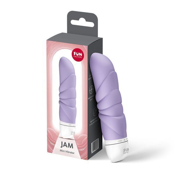 Мінівібратор Fun Factory JAM Purple, підходить для клітора, рельєфний SX3685 фото