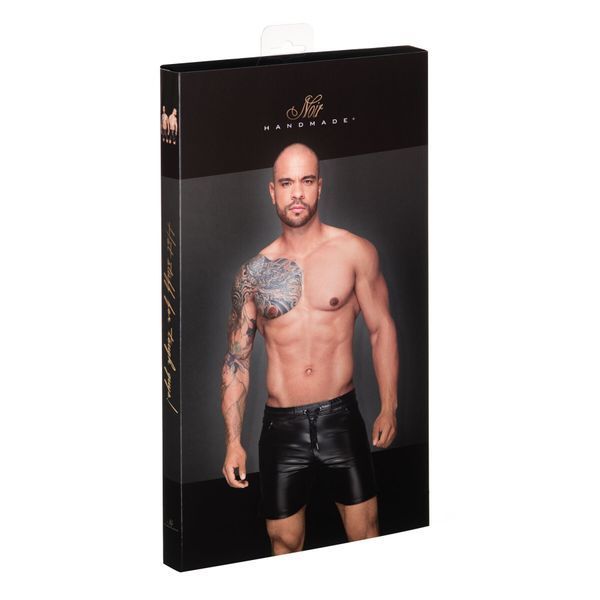 Чоловічі шорти з мокрим ефектом Noir Handmade H061 Powerwetlook shorts, 3XL SX0108 фото
