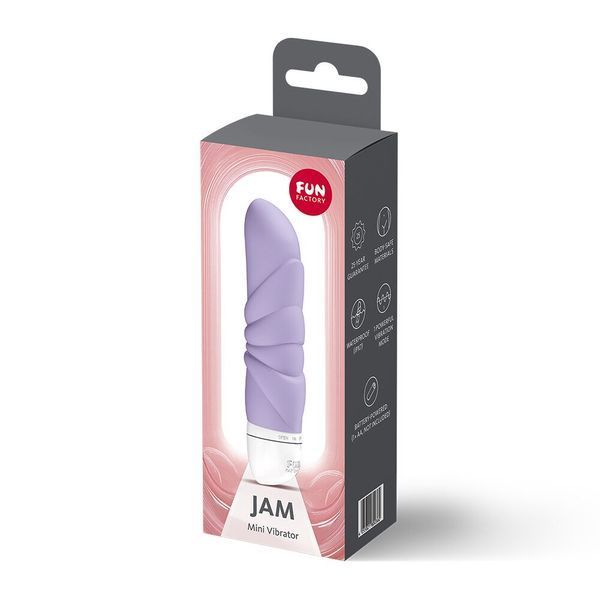 Мінівібратор Fun Factory JAM Purple, підходить для клітора, рельєфний SX3685 фото