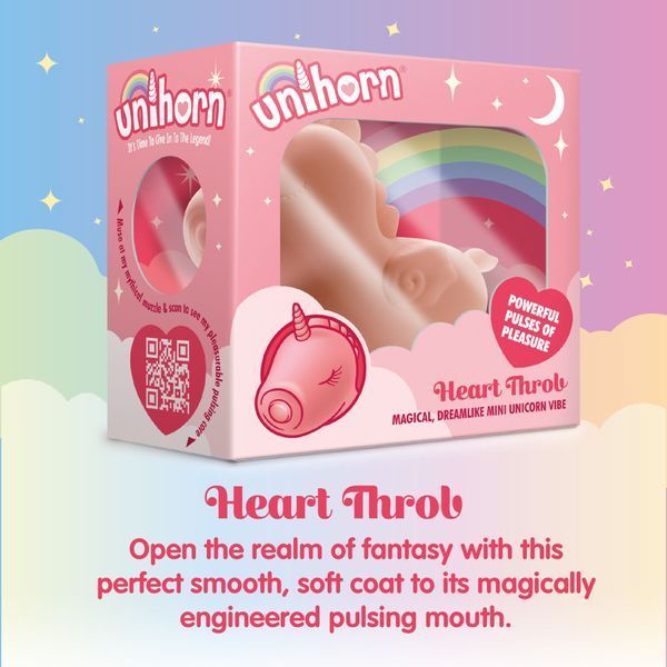 Вібратор-єдиноріжка Unihorn &ndash; Heart Throb, з пульсацією SX2865 фото