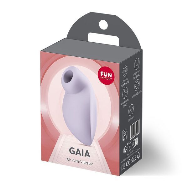Вакуумний стимулятор Fun Factory Gaia Purple, 11 режимів роботи, перезаряджуваний SX3277 фото