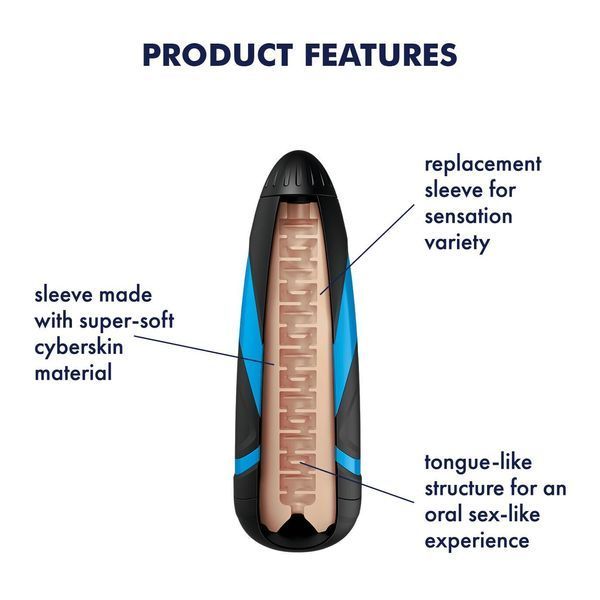 Запасний рукав-вставка для мастурбатора Satisfyer Men LUSTY TONGUES (м'ята упаковка!!!) SO2024-R фото