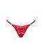 Мереживні стрінги Obsessive Lacelove thong M/L Red, низька посадка SO8662 фото 3